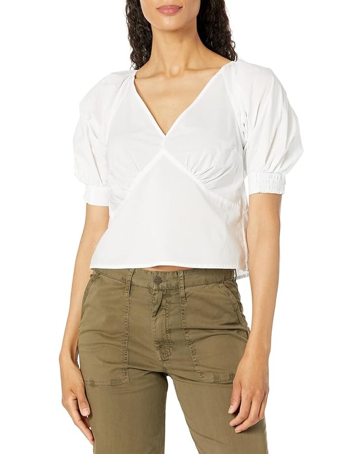 

Топ Sanctuary V-Neck Poplin, белый