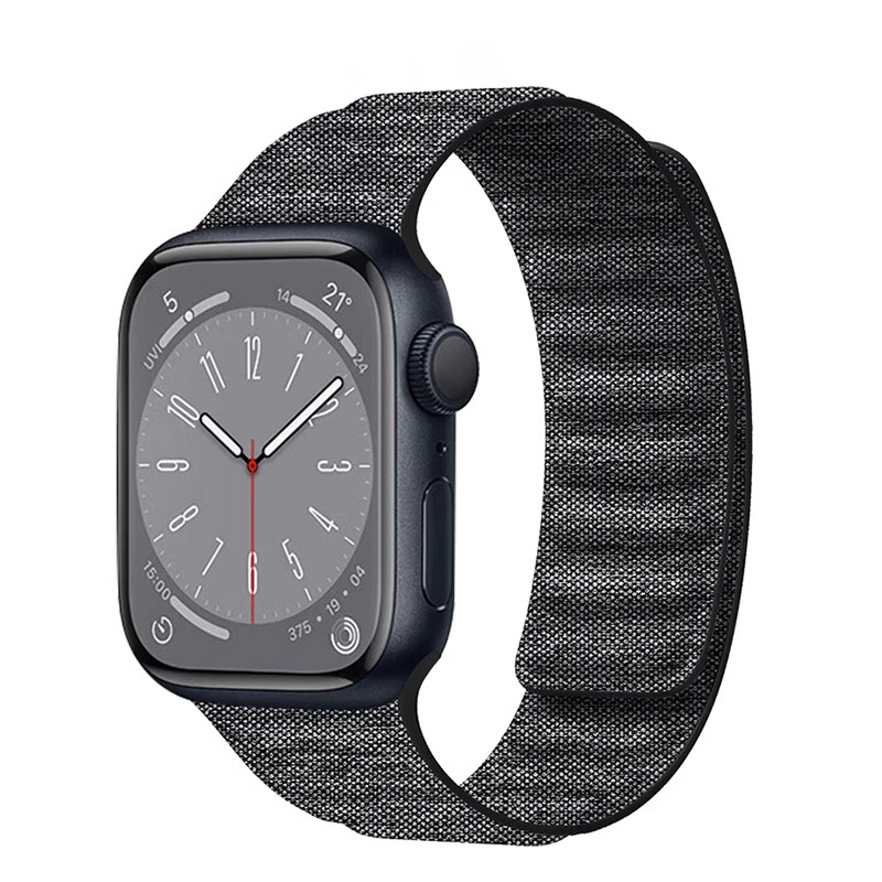 

IBOANN Часы Watch Band Apple Compatibility Canvas Material, Denim Black