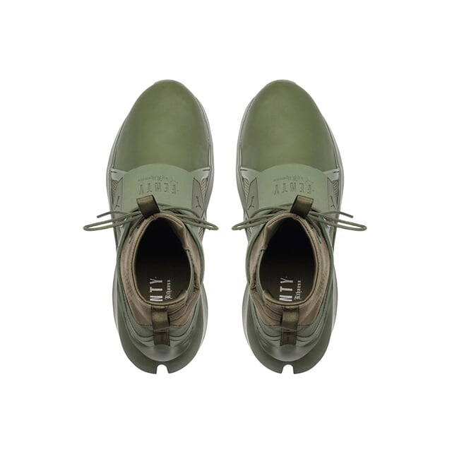 Женские зеленые высокие кроссовки Fenty из X Rihanna Puma, зеленый — фото 3