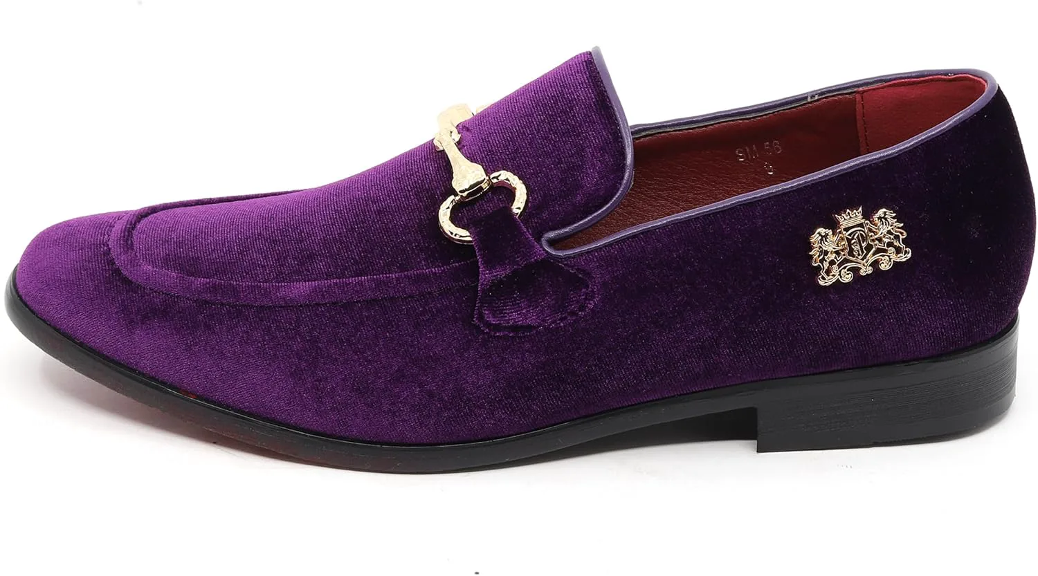 

Мужские бархатные дизайнерские классические туфли смокинг слипоны SM-56 Metrocharm, фиолетовый