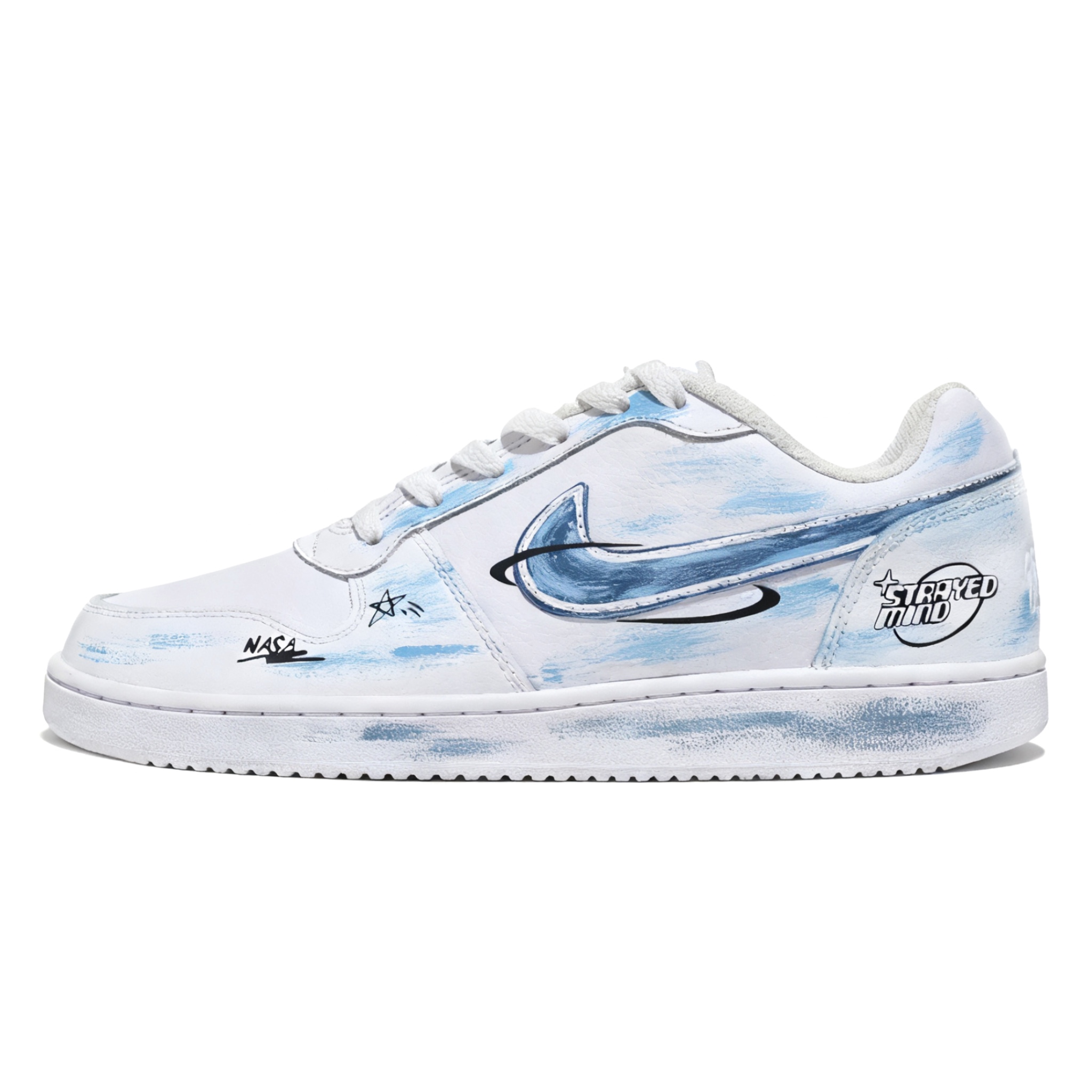 

Nike Eberson амортизирующие устойчивые к истиранию легкие низкие кроссовки для скейтбординга мужские sky blue