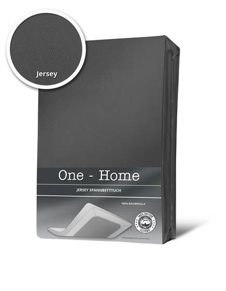 

Простынь на подгонке One-Home Jersey anthrazit 200x200, 200x25x200 см, антрацитовый