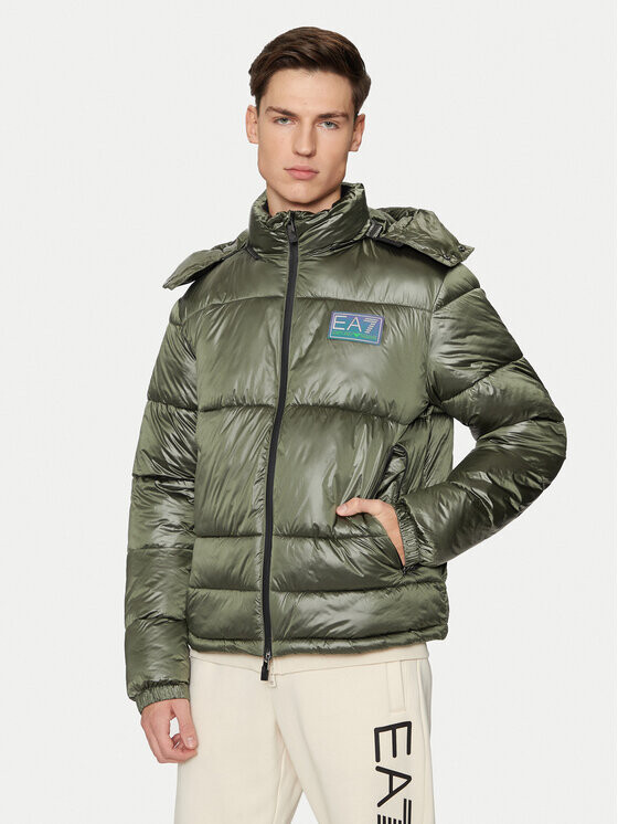 

Пуховик стандартного кроя Ea7 Emporio Armani, зеленый