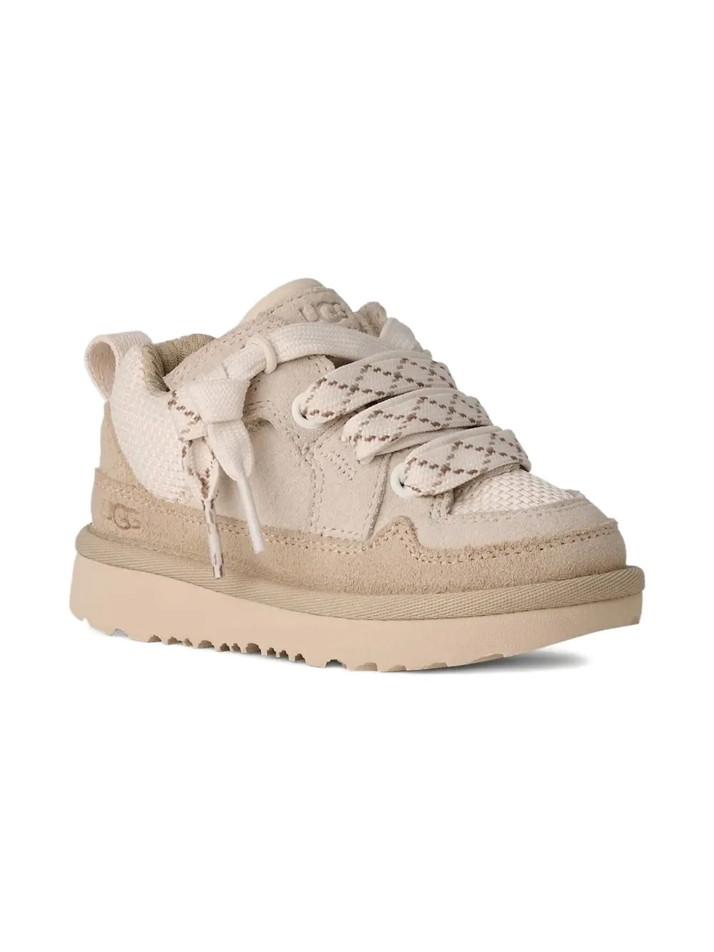 

Кроссовки с шнуровкой и вставками Ugg Kids, бежевый