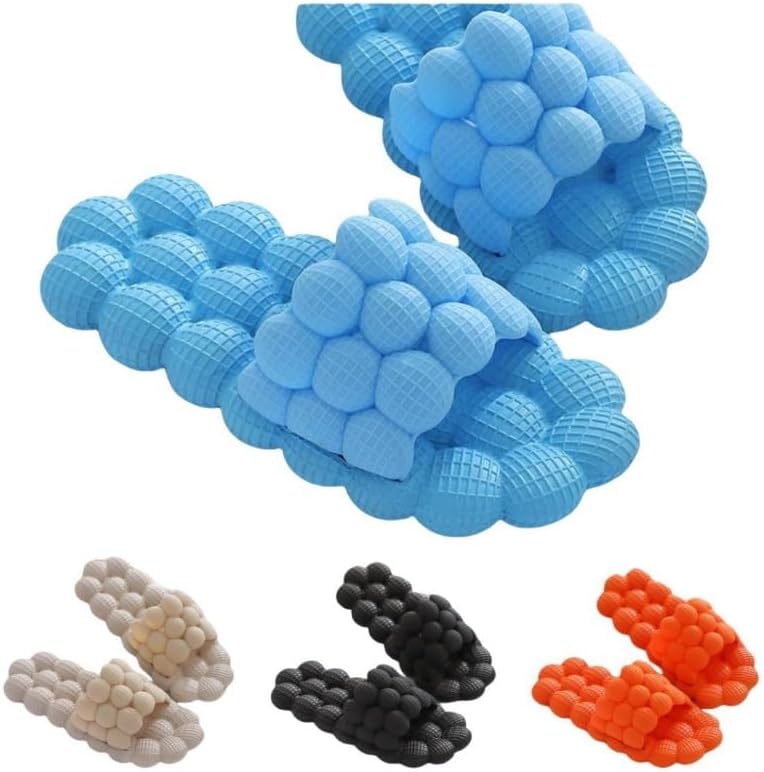 

Летние сандалии ALBIVA Lychee унисекс, сандалии Lychee для снятия стресса, массажные тапочки, для ванной и пляжа, шлепанцы EVA, синий