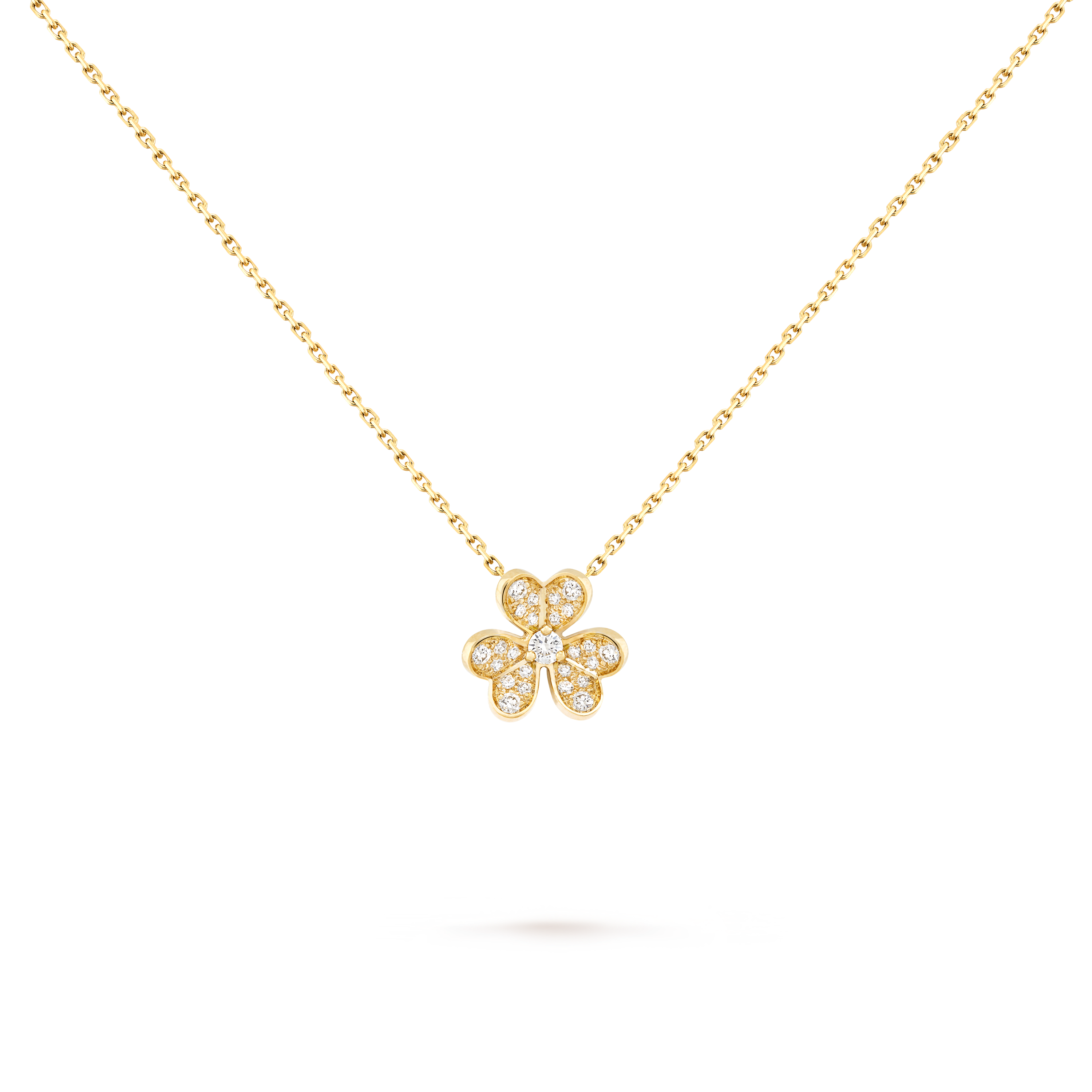 

Кулон Van Cleef & Arpels Frivole, мини модель, 18-ct желтое золото, бриллиант