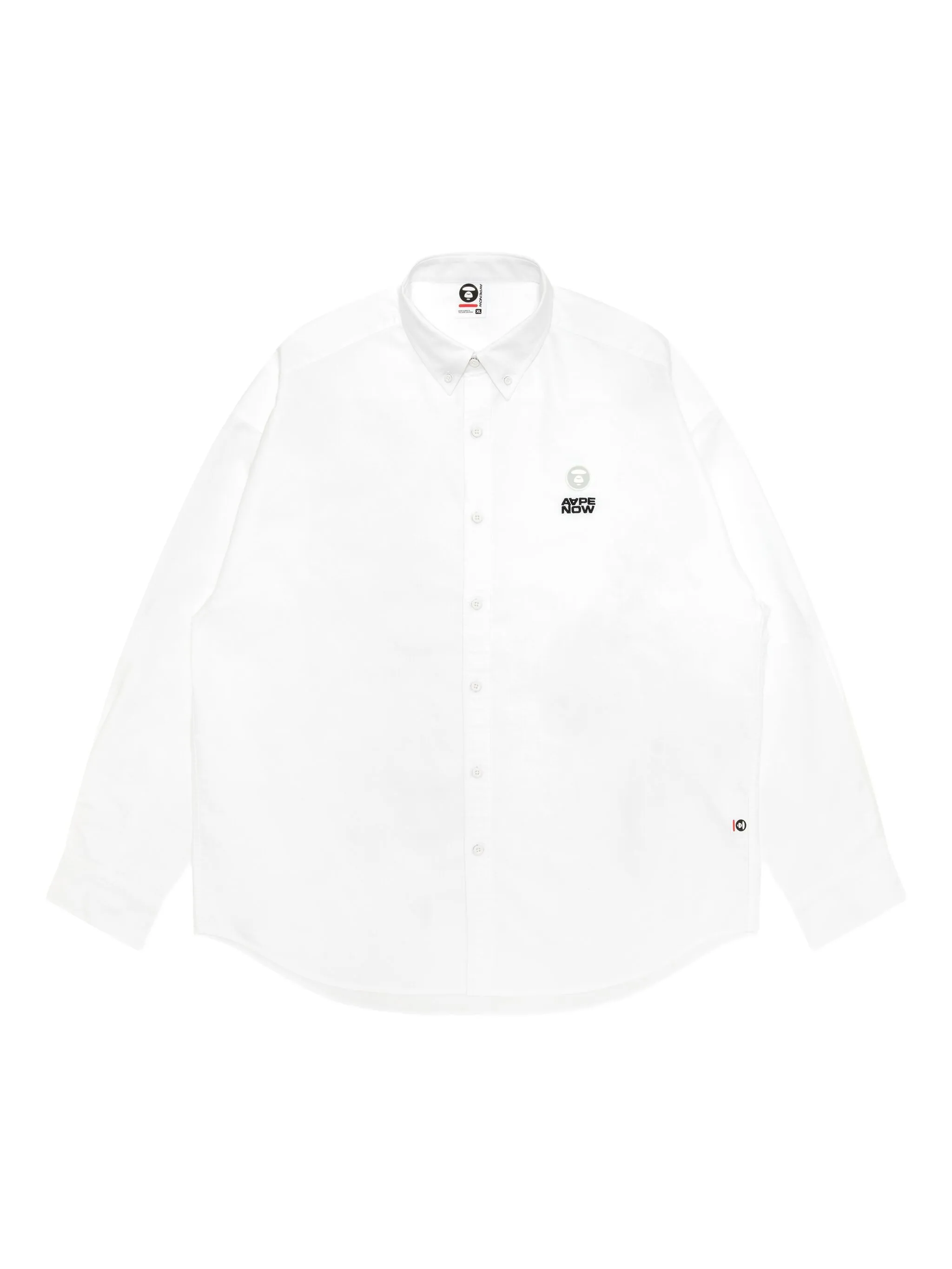 

Рубашка с вышитым логотипом Aape By A Bathing Ape, белый