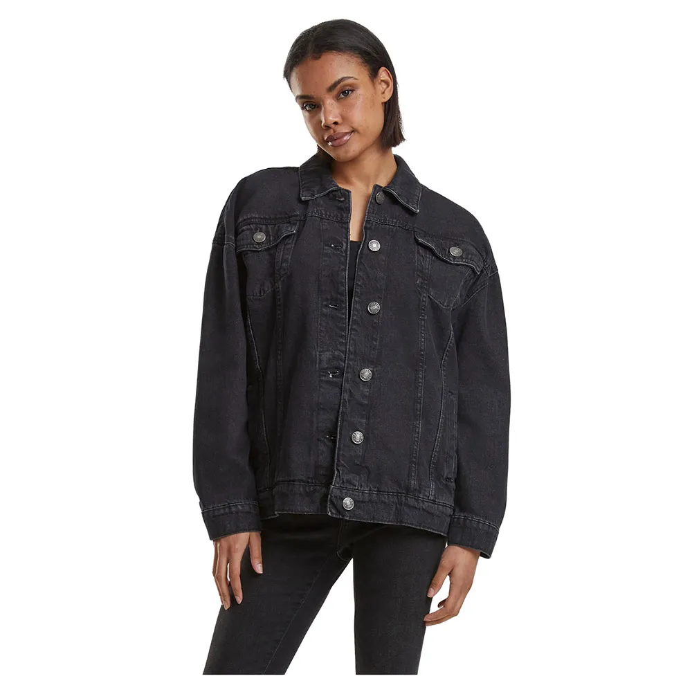 

Джинсовая куртка оверсайз в стиле 90-х от Urban Classics, черный