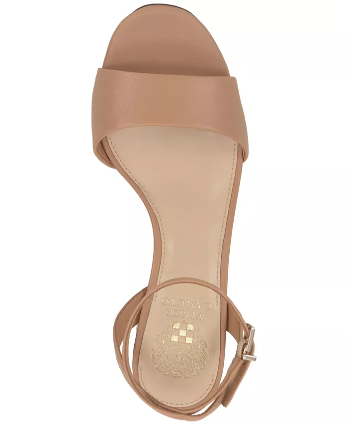 Платформенные блочные босоножки на каблуке Pendry Vince Camuto, загар/бежевый — фото 4