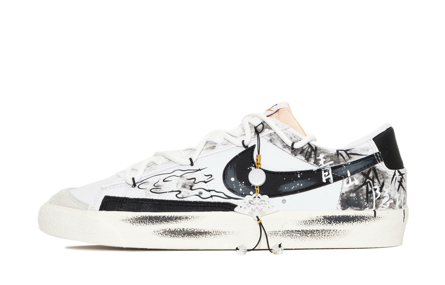 

Nike Блейзер Green Mountain Auspicious Cloud износостойкие и легкие низкие кроссовки для скейтбординга мужские white