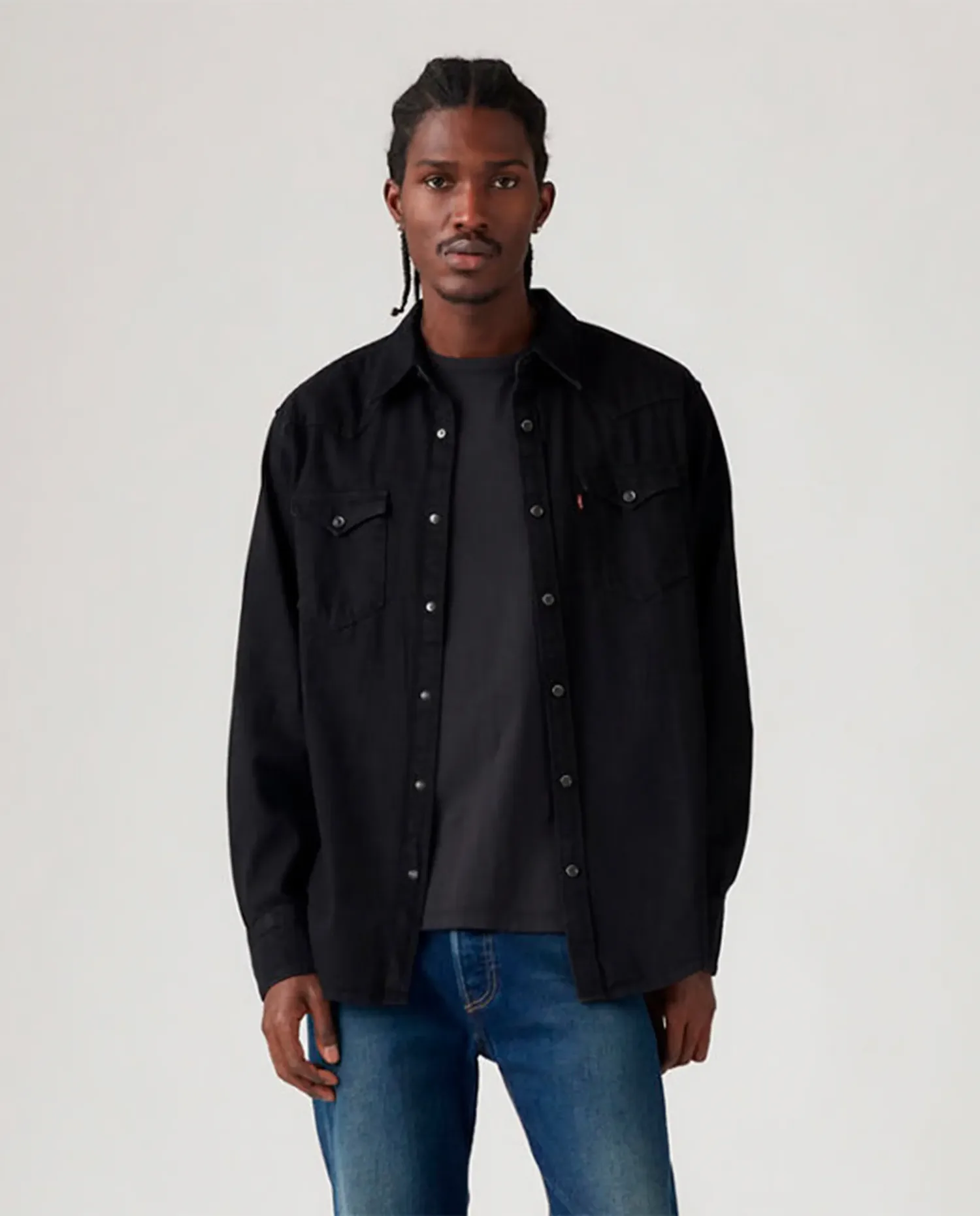 Рубашка мужская джинсовая с длинными рукавами Levi's, черный