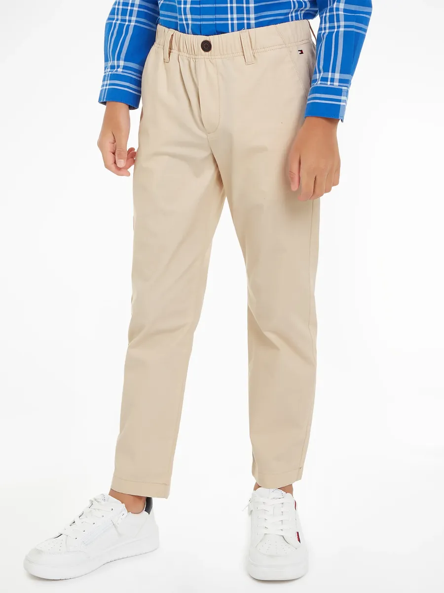 

Брюки-пулеметы Tommy Hilfiger "POPLIN LONG PANTS" (4 шт.), дети до 16 лет, пояс на резинке, бежевый