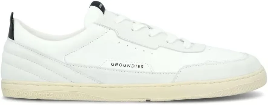 Мужские кроссовки GROUNDIES Zurich Barefoot Shoes - стильная, современная и повседневная обувь для ношения на каждый день и для путешествий, белый/черный
