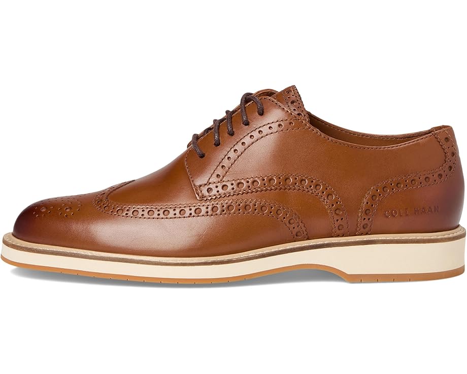Оксфорды Cole Haan Morse Grand Wingtip Oxfords, цвет British Tan/Ivory/Gum — фото 4
