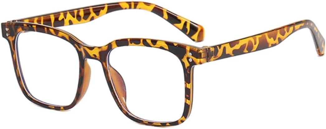 

Солнцезащитные очки с защитой UV400 | Оправа с заклепками, цветные линзы | Для женщин и мужчин, для занятий спортом на открытом воздухе и вождения DSVIGF, Leopard Clear