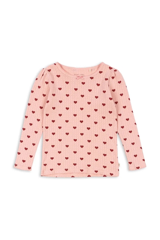 

Детская хлопковая блузка с длинным рукавом MINNIE BLOUSE GOTS Konges Sløjd, розовый