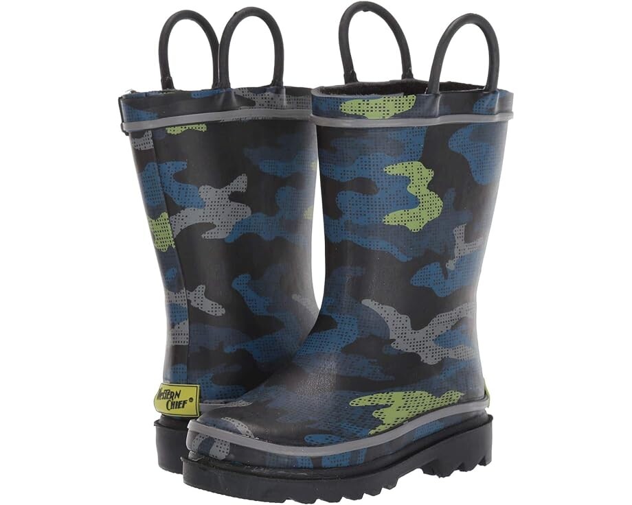 

Ботинки Western Chief Code Camo Rain Boot, черный