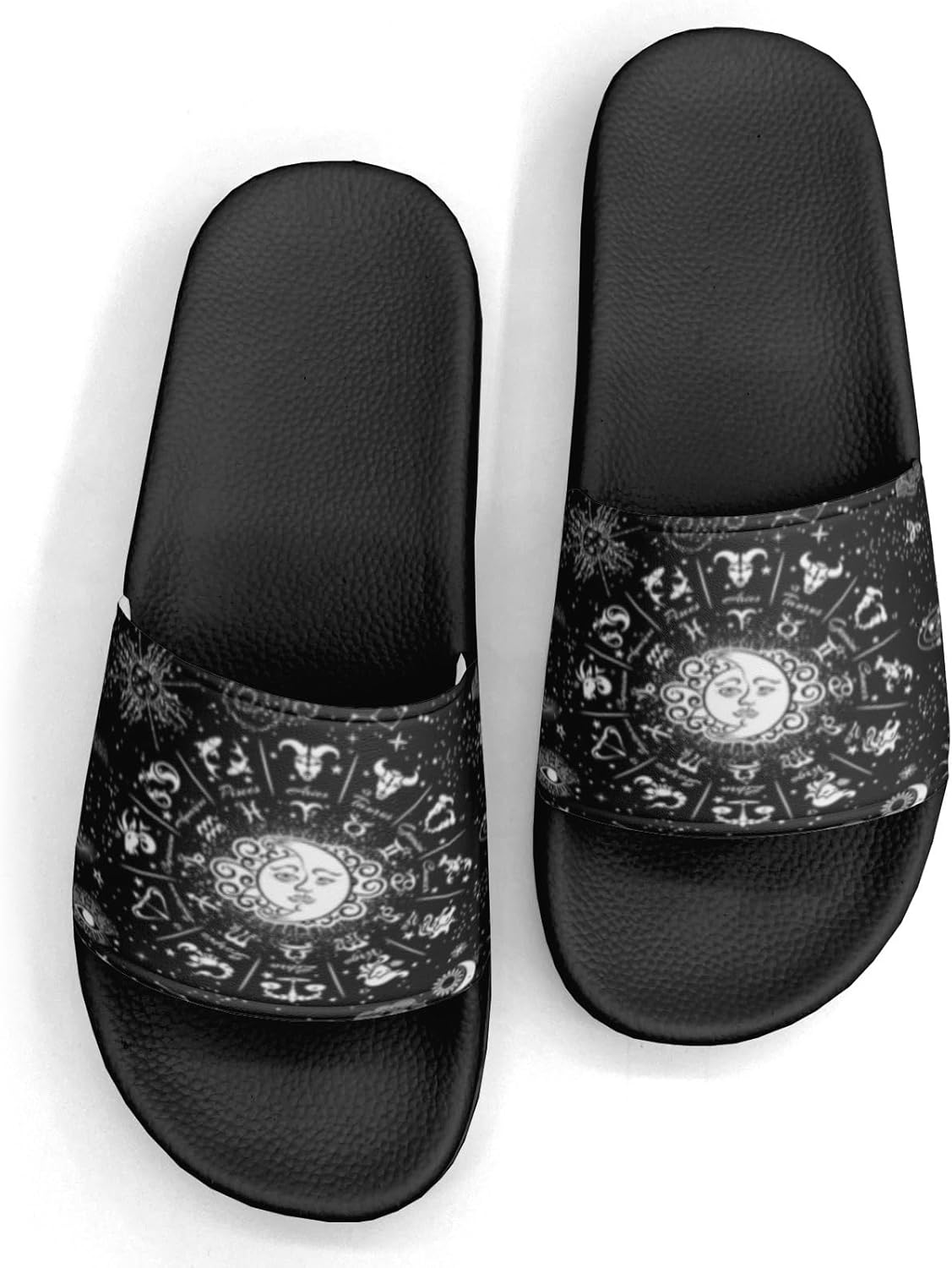 

Женские и мужские тапочки-сандалии с дизайном в виде бабочки, цветка и листа Generic, Horoscope Moon Sun Custom