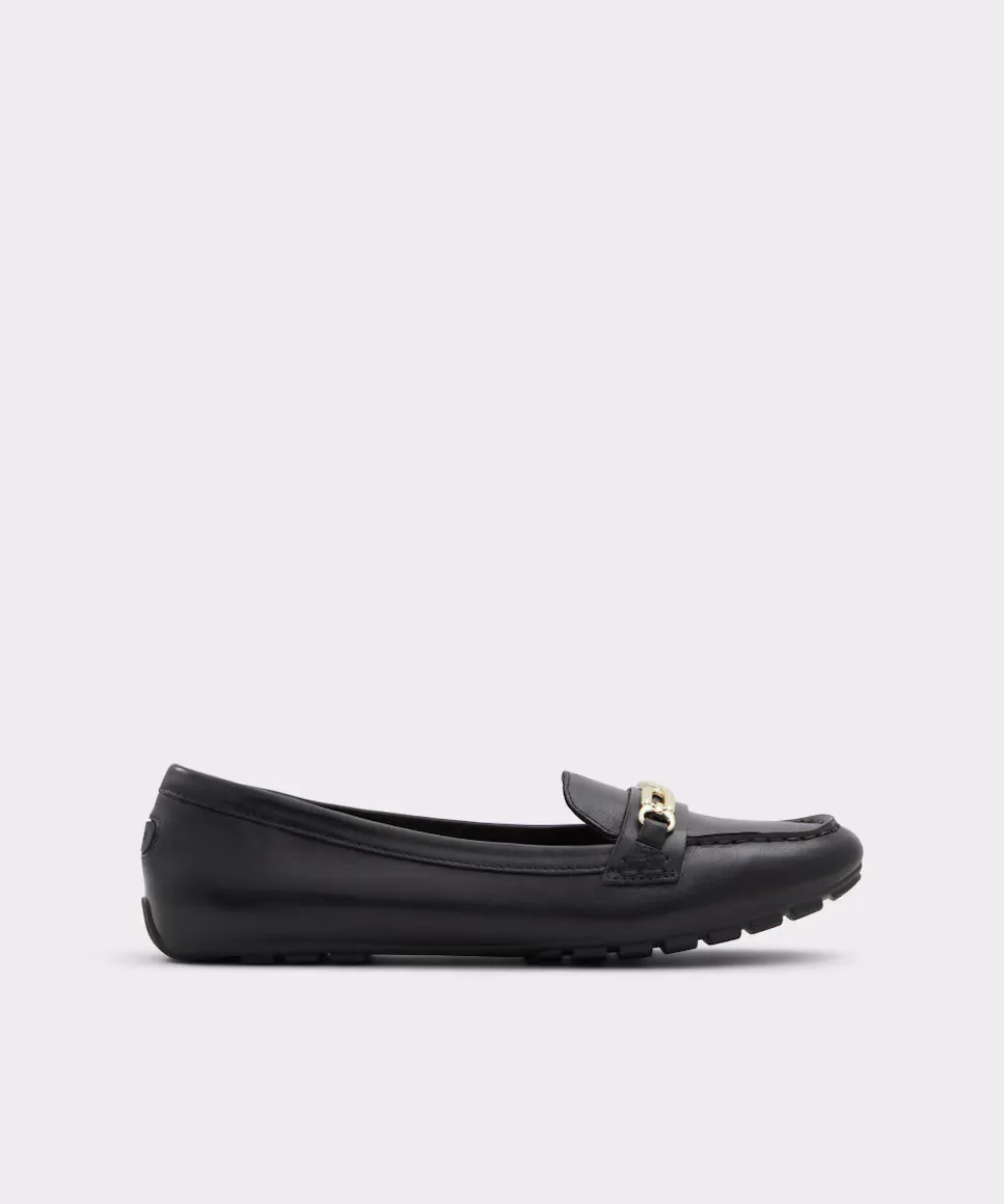 Женские кожаные лоферы с квадратным носком Aldo, черный