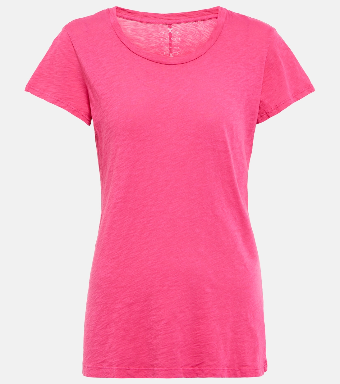 

Футболка Odelia из хлопкового джерси Velvet, Hot Pink