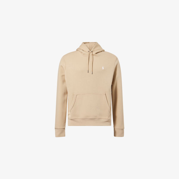 

Двухслойный хлопковый худи с технологичной вязкой Polo Ralph Lauren, хаки