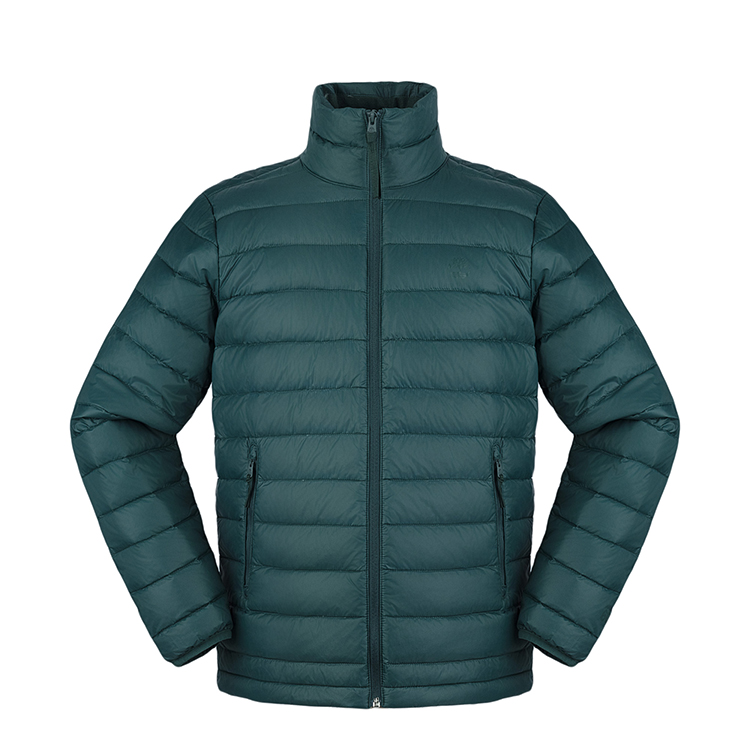 

Timberland Пуховик мужской серо-зеленый со стойкой