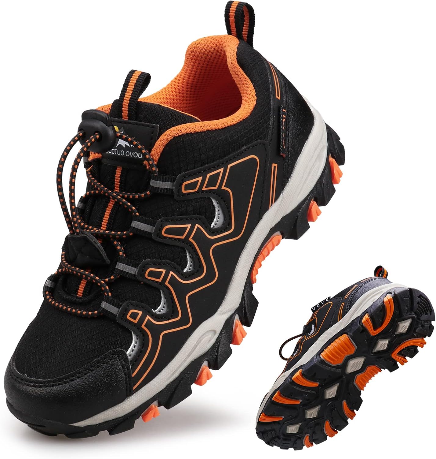 

Водонепроницаемые, противоскользящие кроссовки для походов и бега для мальчиков и девочек (для детей младшего и старшего возраста) Eggseed, черный