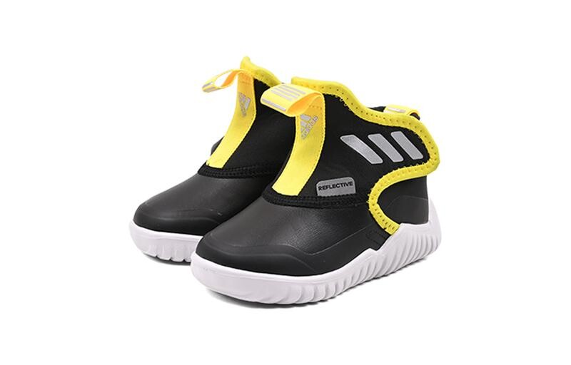 Кроссовки adidas Rapidazen I Toddler Shoes TD High-top Black/yellow — фото 3