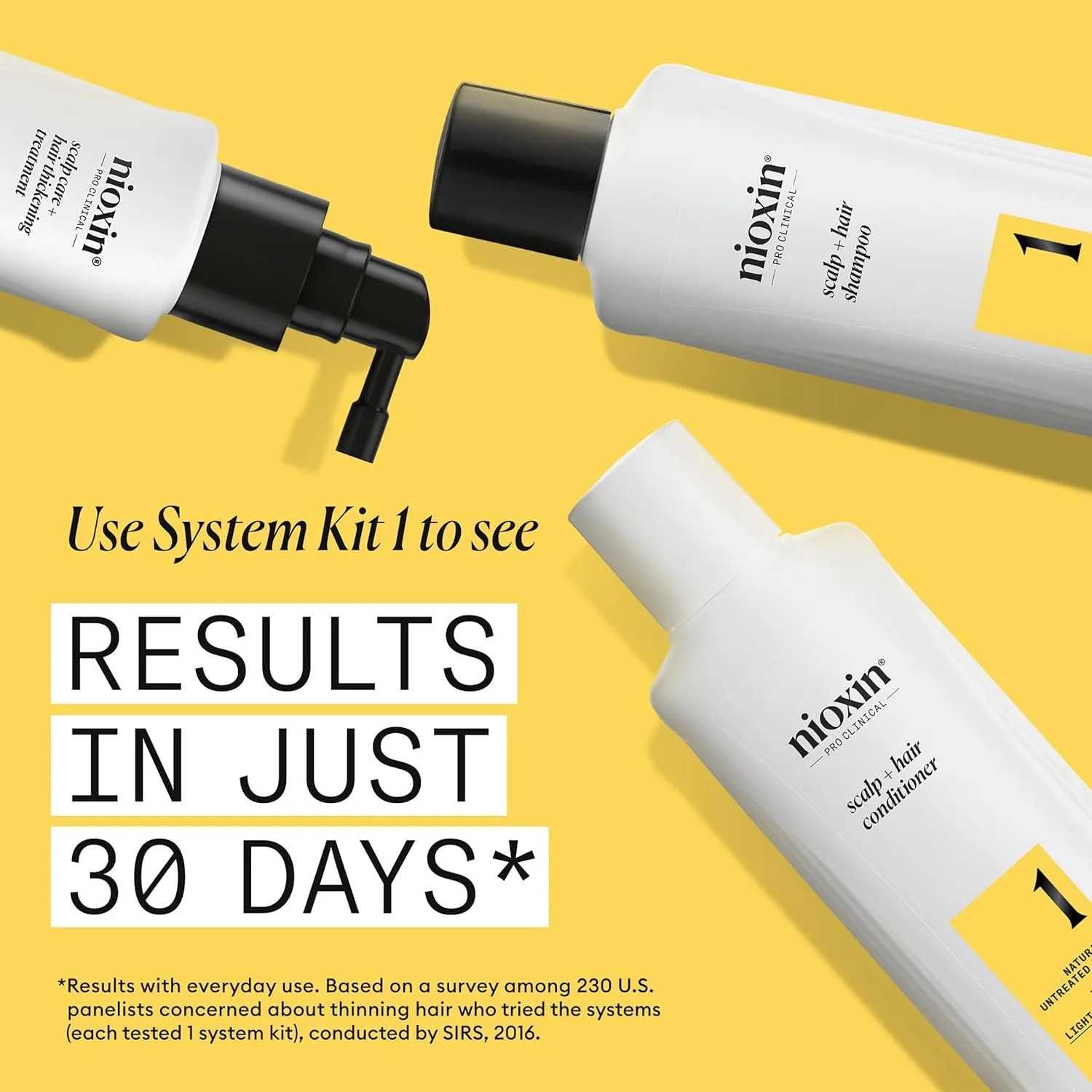 Набор Nioxin Scalp + Hair Thickening System и спрей для укладки Root Lifting | Для более густых и объемных волос | Укрепление и увеличение плотности | Объем с сильной фиксацией | Запас на 3 месяца — фото 2