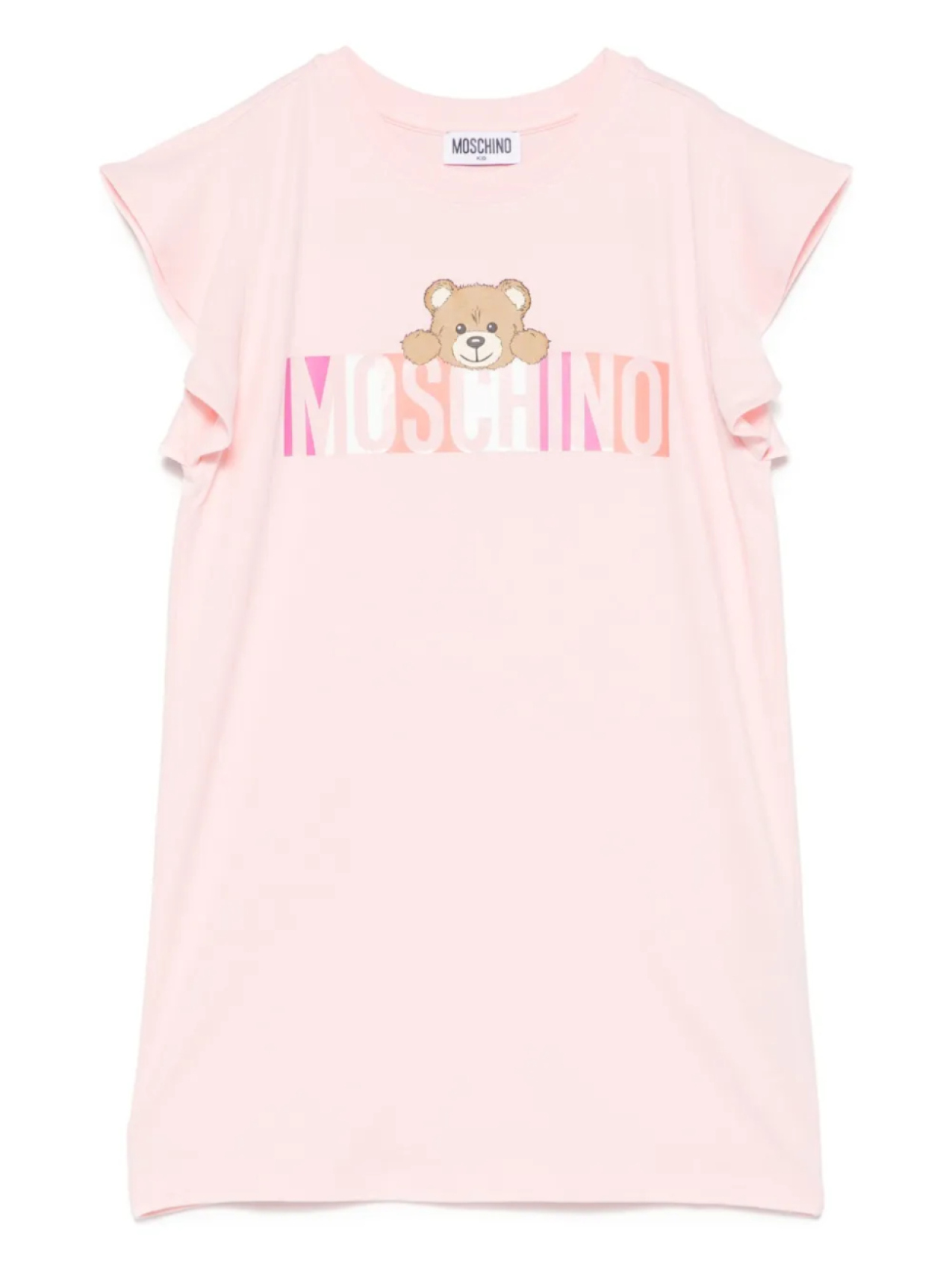 

Платье с принтом «Медвежонок Тедди» Moschino Kids, розовый