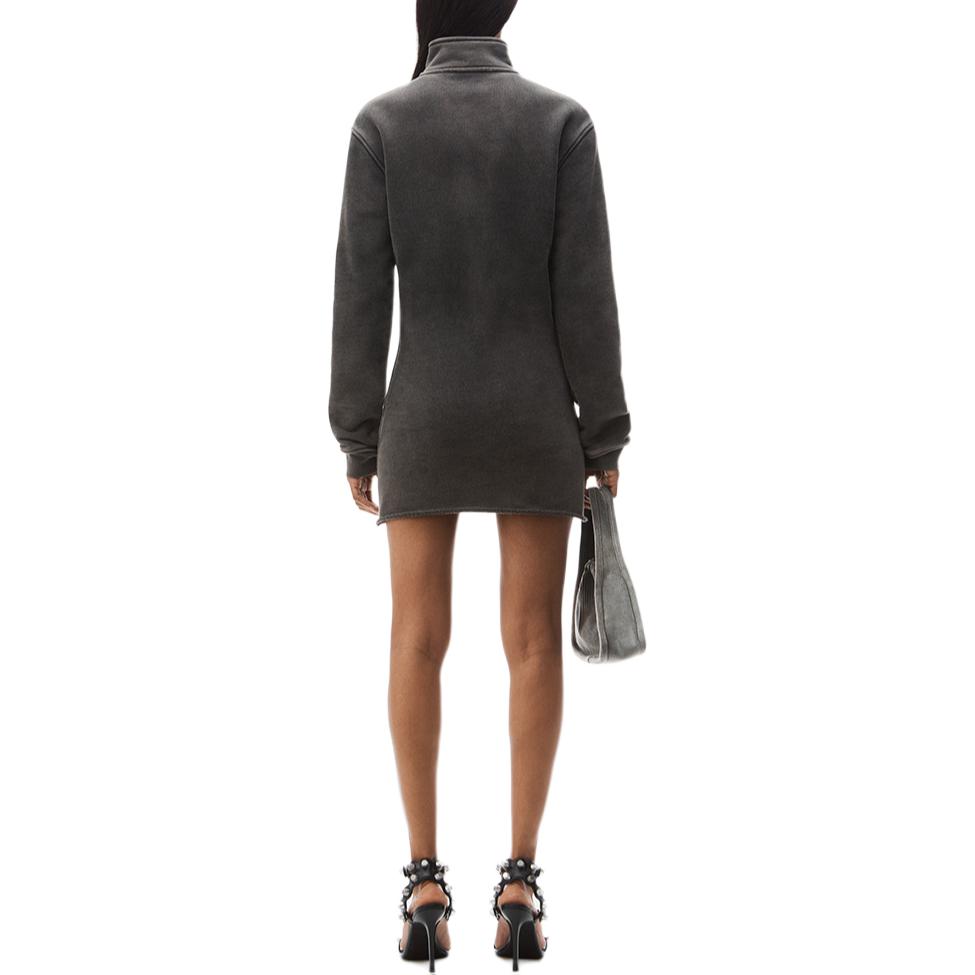 Полузастёгивающееся мини-платье Alexander Wang с эффектом вымытого контура — фото 4