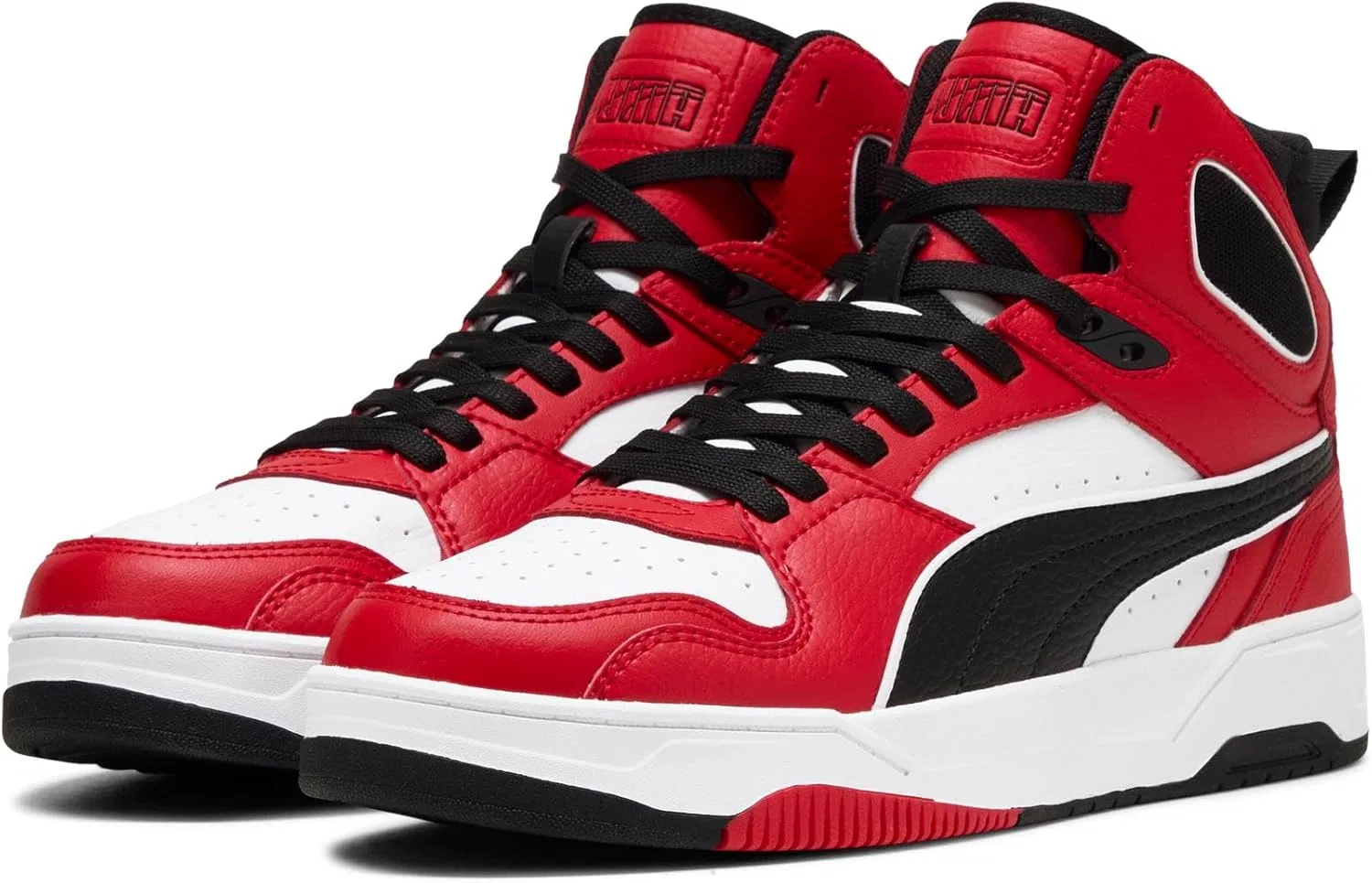 Кроссовки Puma Unisex RBD Break Mid Trainers, Puma White Puma Black For All Times Red
