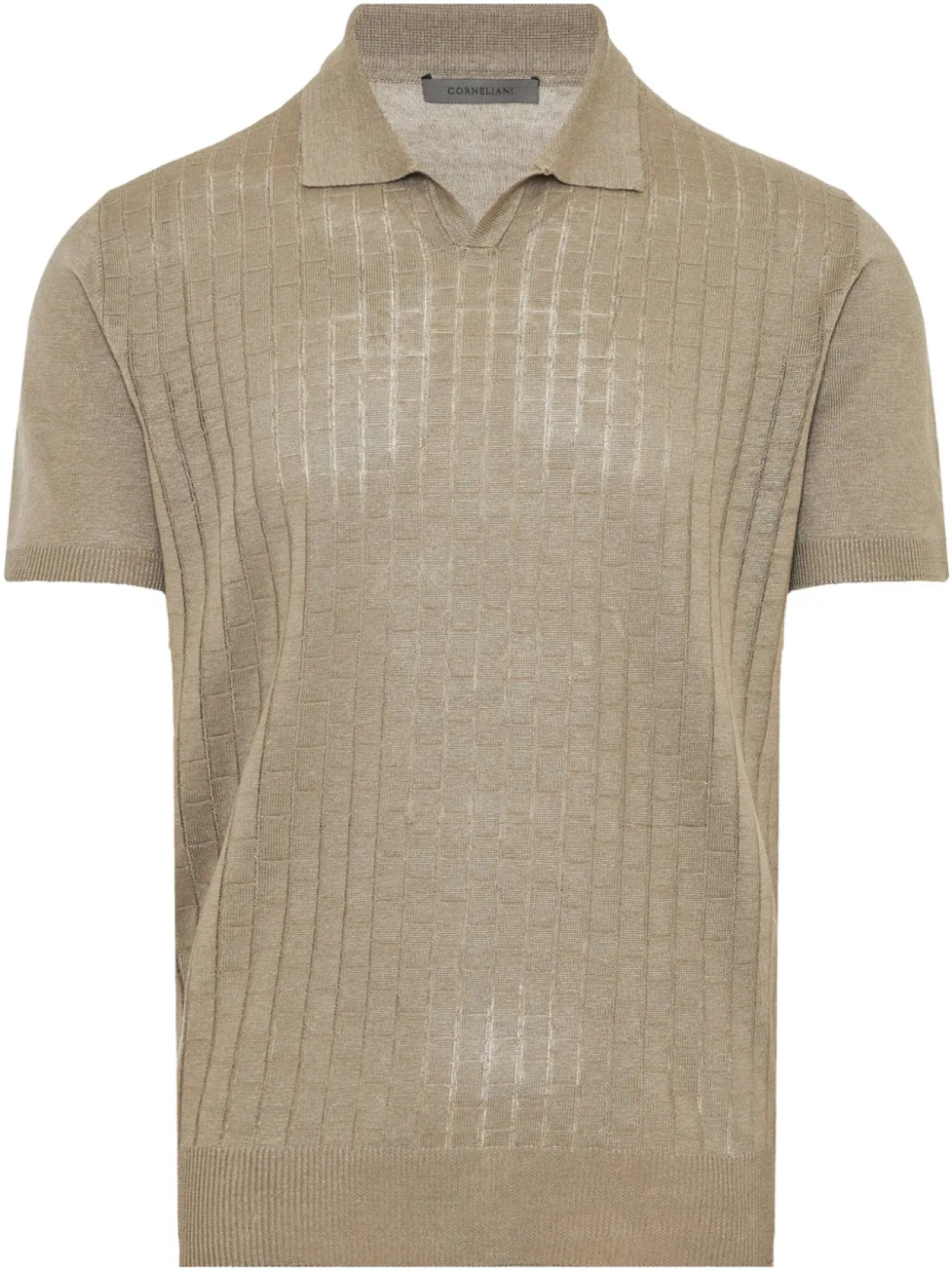 

Льняная рубашка поло Corneliani, нейтральный
