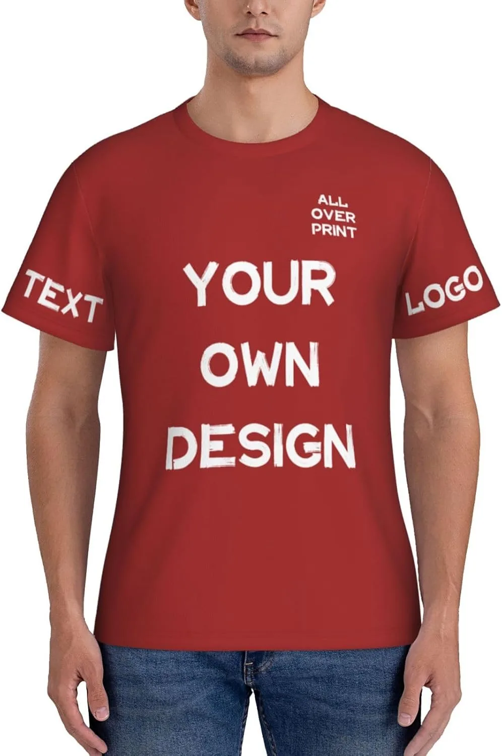 

Футболка с принтом Custom Shirt с логотипом и текстом