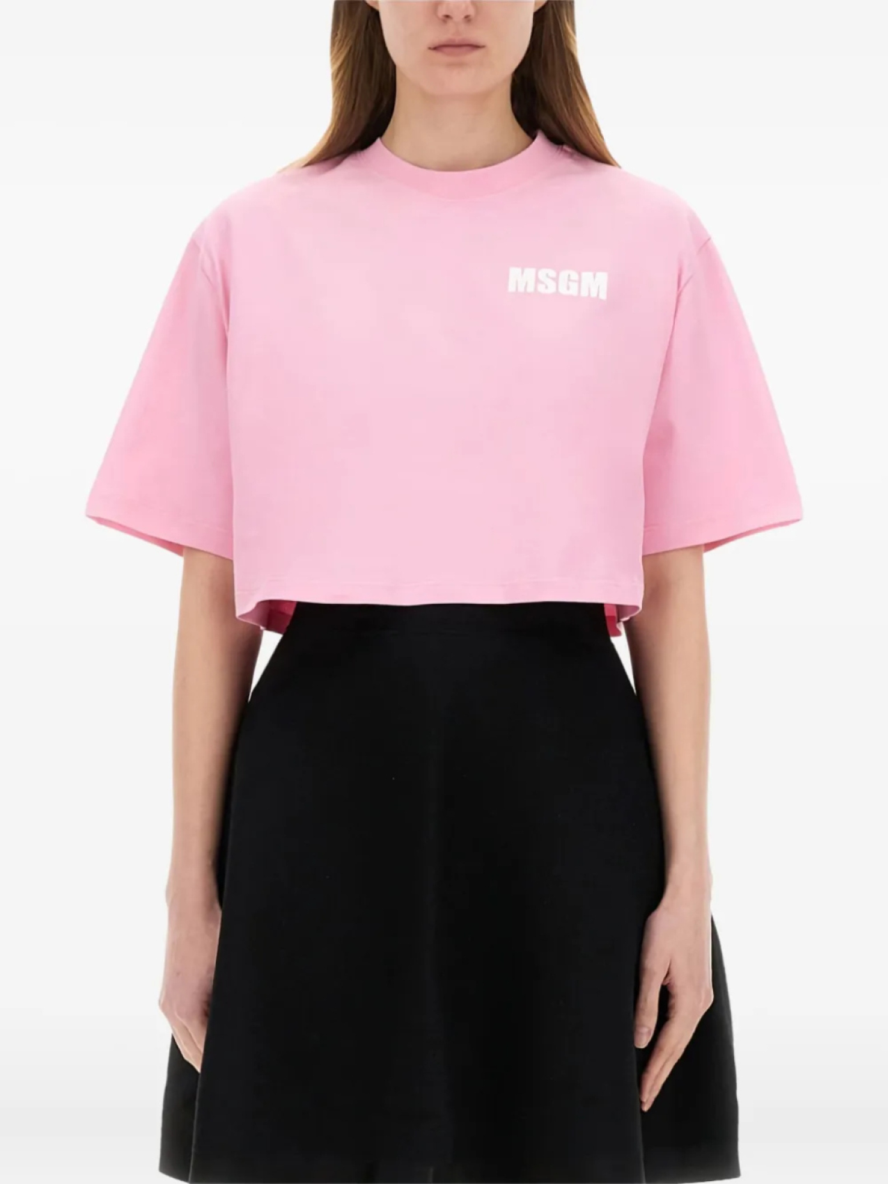 

Укороченная футболка MSGM, розовый