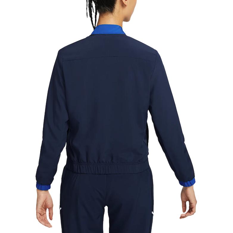 Nike Женская куртка Dri Fit темно-синего цвета, Dark Navy Blue — фото 3
