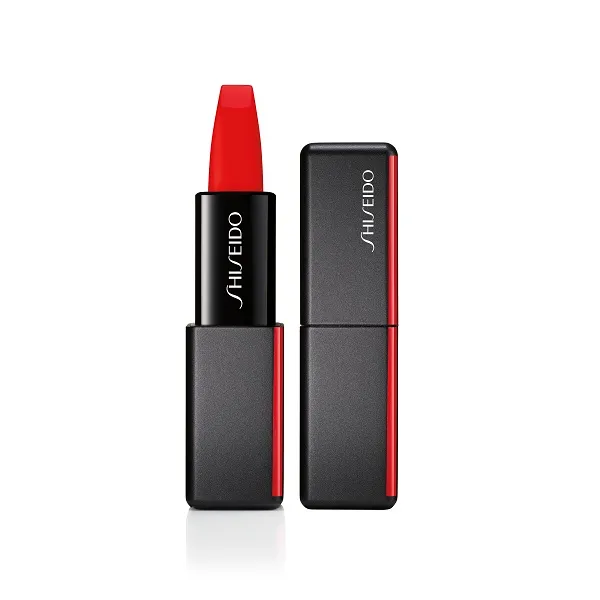 

Матовая помада Modernmatte Powder Lipstick Shiseido, цвет hyper red