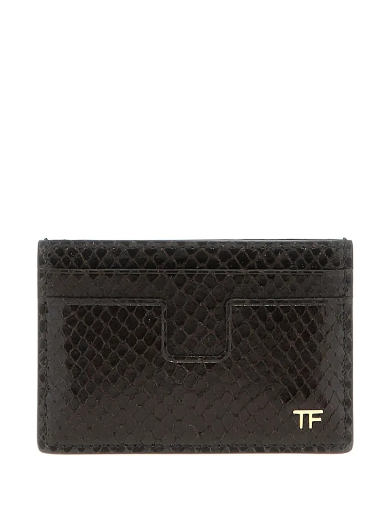 

Визитница из тисненой кожи TOM FORD, коричневый