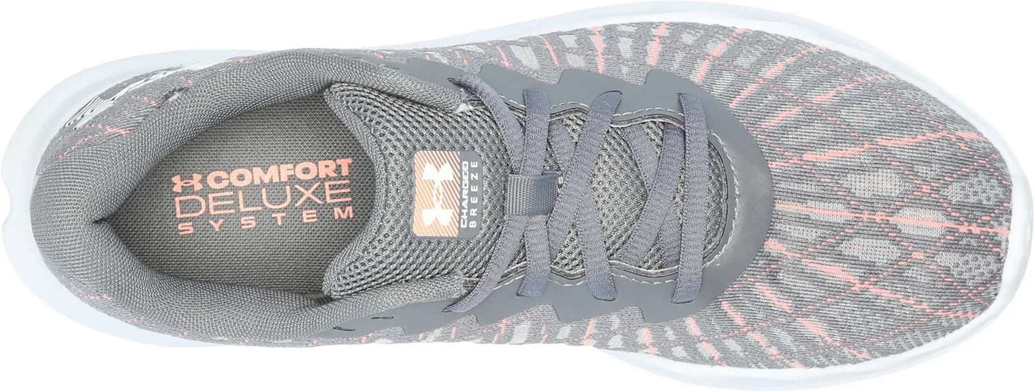 Мужские кроссовки Under Armour Charged Breeze 2, серый/оранжевый/белый — фото 3
