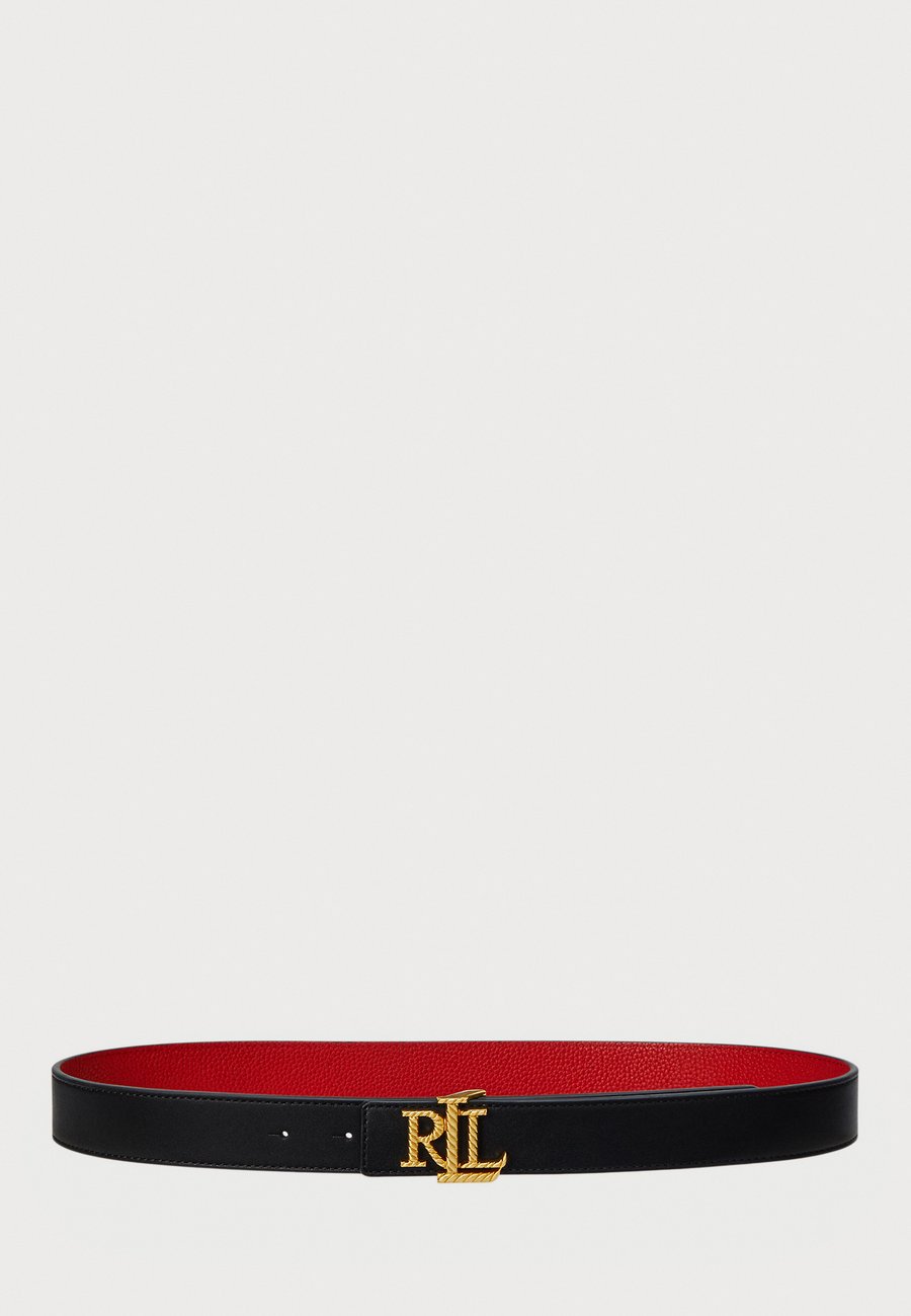 

Ремень Lauren Ralph Lauren LOGO REVERSIBLE PEBBLED LEATHER BELT, Black/Festive Red/Black