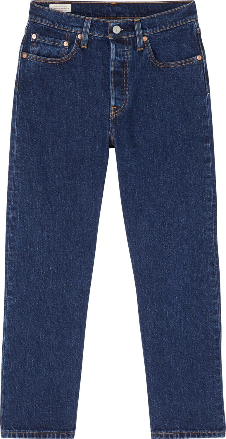 

Повседневные джинсы LEVI'S 501 CROP, синий джинсовый