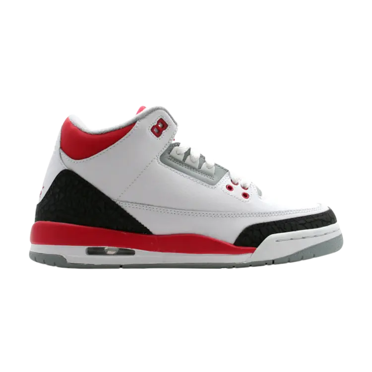 

Кроссовки Air Jordan 3 Retro GS 'Fire Red' 2007, белый