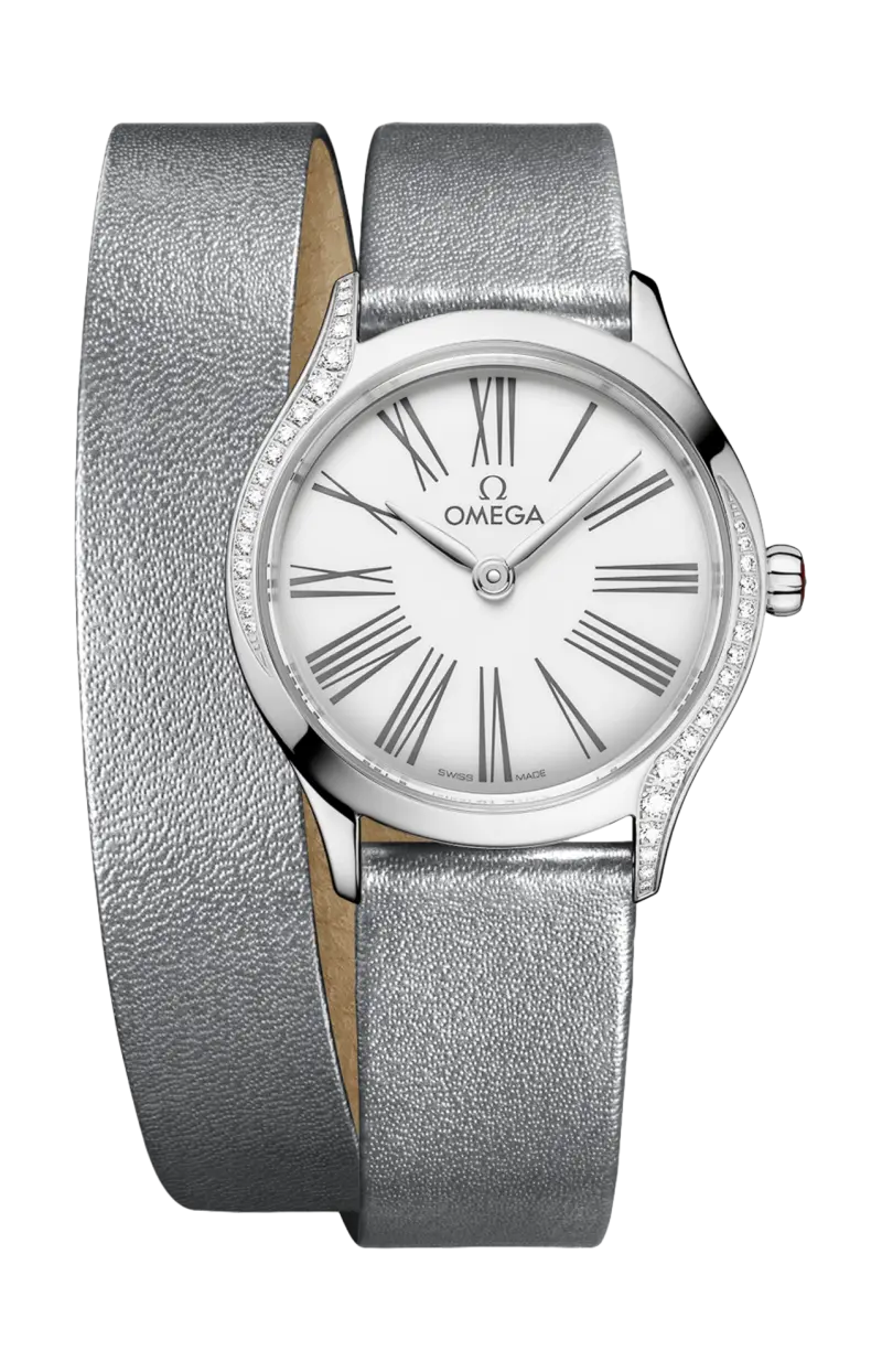 

De ville mini trésor 26 мм, сталь на коже - 428.17.26.60.04.006 OMEGA