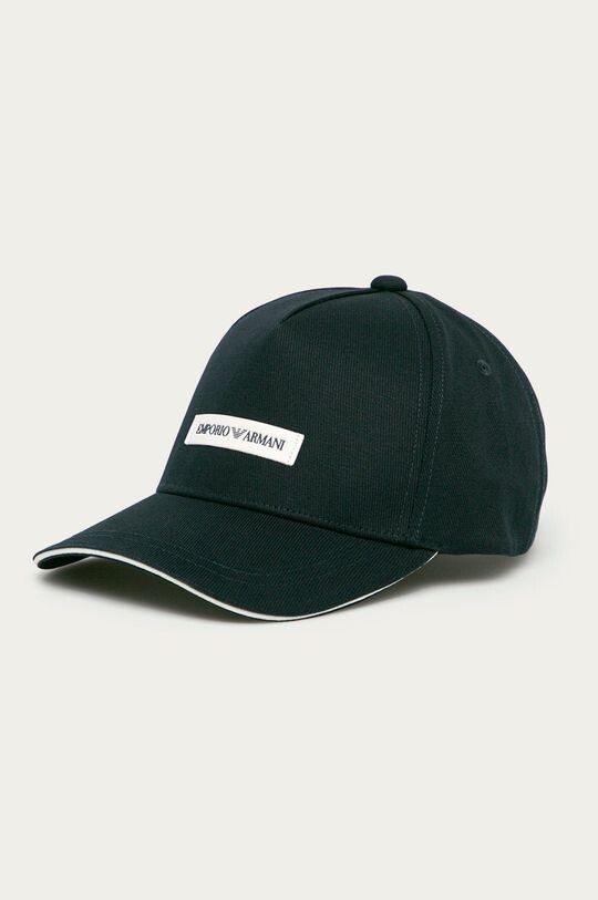 

Хлопковая бейсболка Emporio Armani, темно-синий