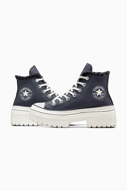 Кожаные кеды Chuck Taylor All Star Lugged Heel Converse, серый — фото 4