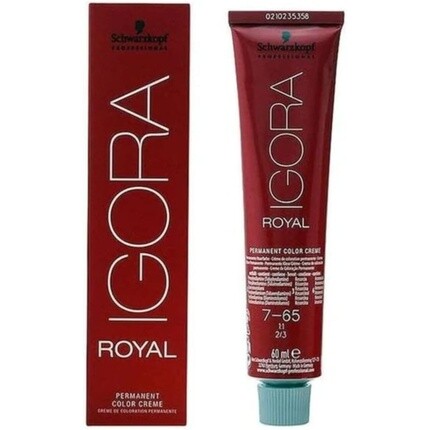 

Профессиональная перманентная краска для волос Igora Royal Creme 7-65 Средний блондин Шоколадный золотой 60 мл, Schwarzkopf