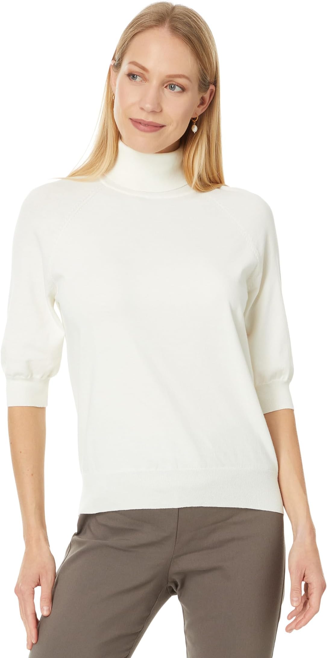 

Свитер Elliott Lauren Top it Off - Turtleneck sweater with Elbow Sleeves, белый