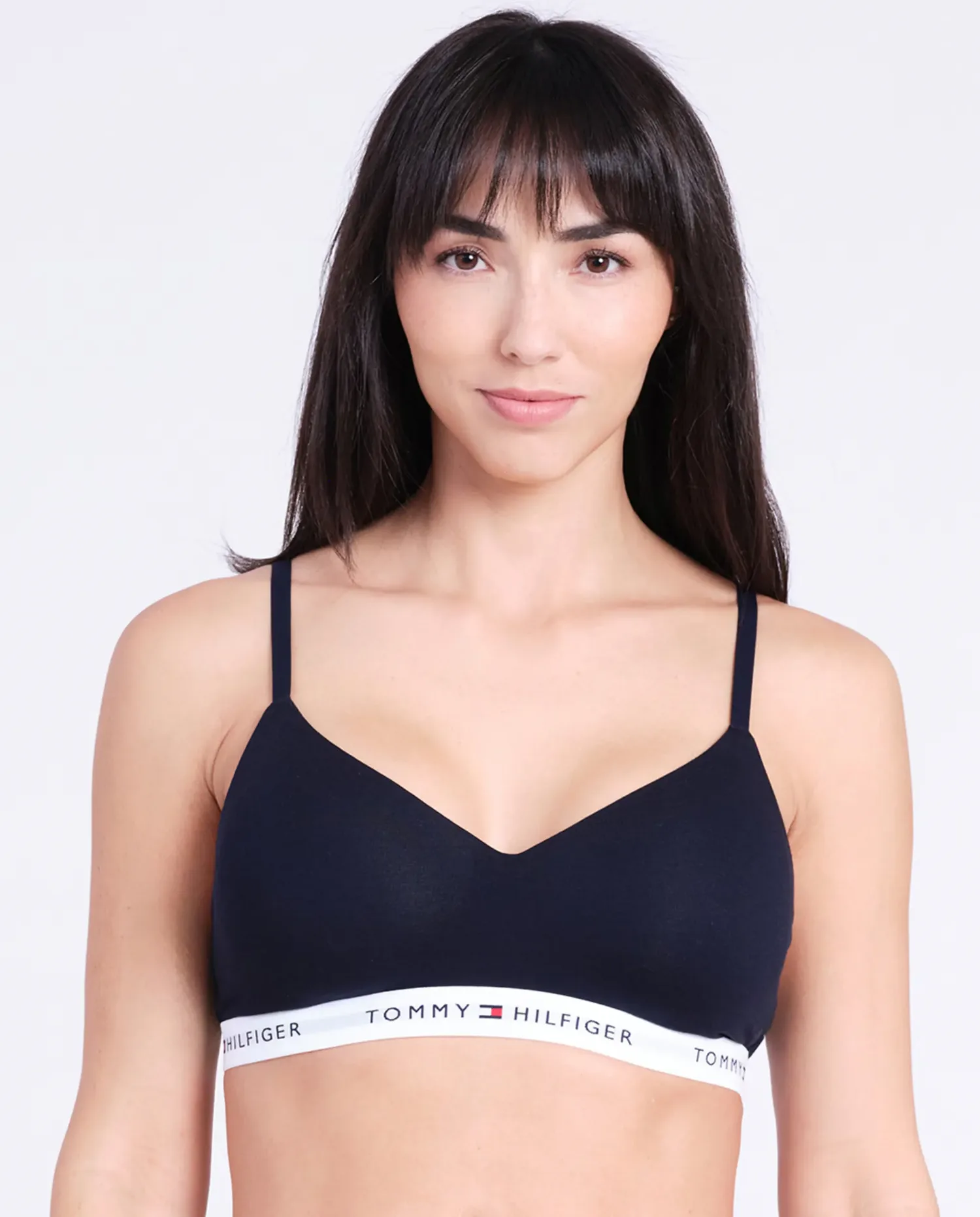 Треугольный бюстгальтер с поролоном Tommy Hilfiger, темно-синий — фото 2
