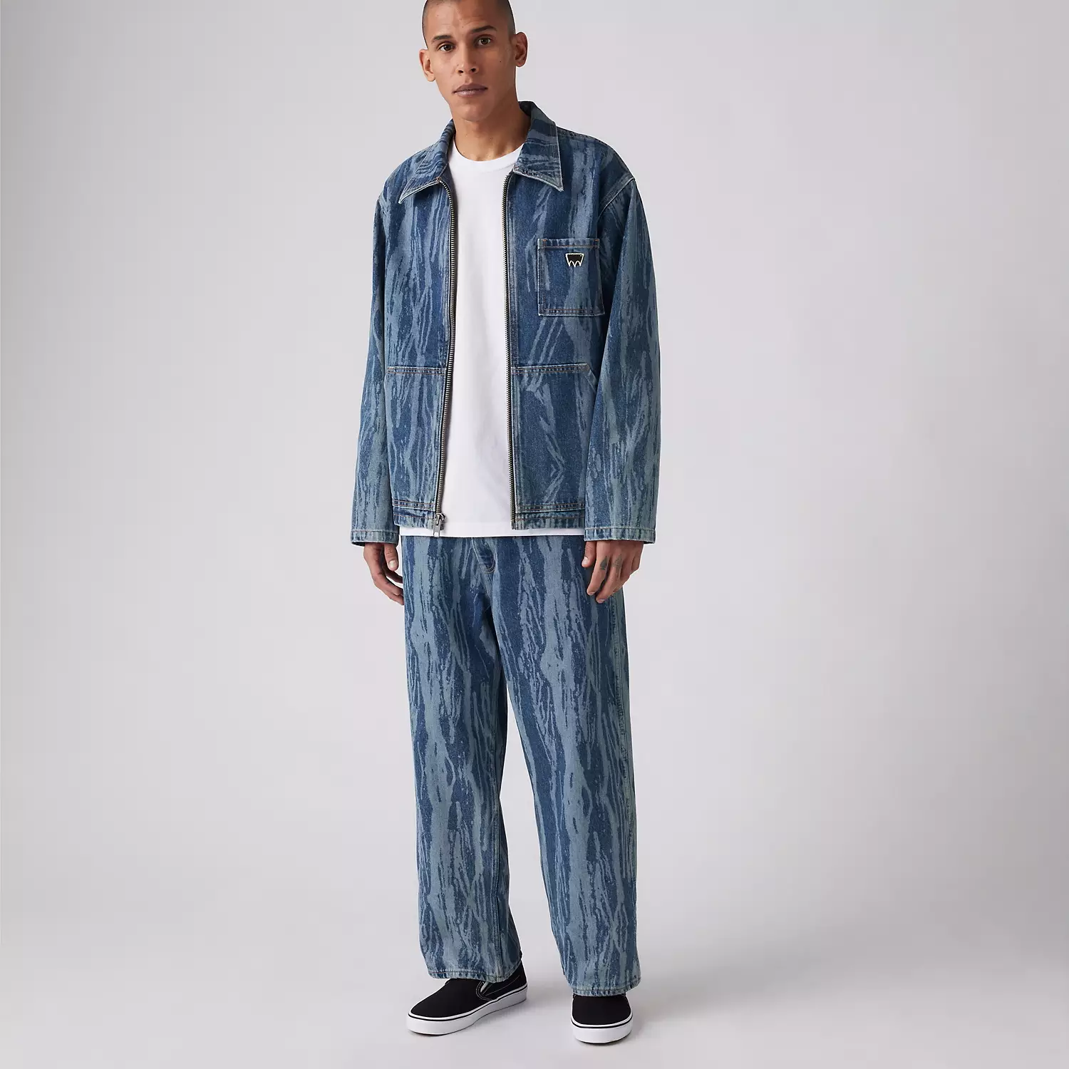 

Укороченные мужские джинсы Carpenter для скейтбординга Levi's, цвет Pinto - Medium Wash