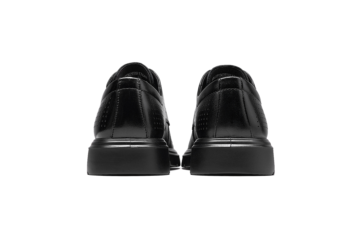 HLA Мужские туфли на низком каблуке черные дышащие, цвет Black[Breathable] — фото 4